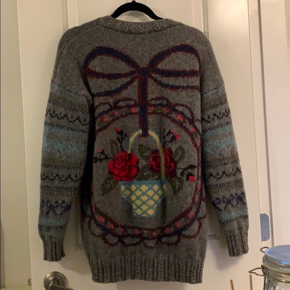 Vintage floral button up cardigan - Picture 2 of 8